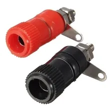Kit Par Borne Para Plug Banana Preto E Vermelho 11x33mm Cor Não Aplica Foto mini  3
