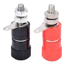 Kit Par Borne Para Plug Banana Preto E Vermelho 11x33mm Cor Não Aplica Foto mini  2