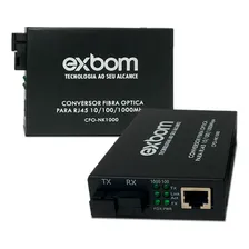 Kit Par Conversor De Fibra Óptica Para Rj45 0/100/1000 A-b Foto mini  2