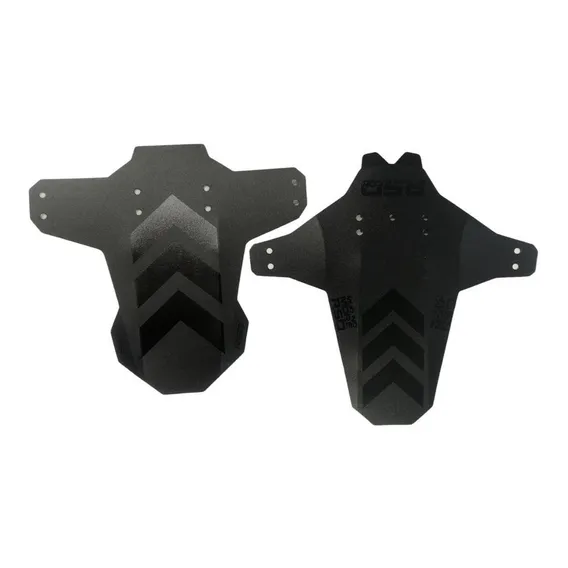 Kit Par De Paralamas Bike Mtb Dh Dianteiro E Traseiro Rsd Cor Preto Seta Foto 1