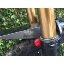 Kit Par De Paralamas Bike Mtb Dh Dianteiro E Traseiro Rsd Cor Preto Seta Foto mini 3