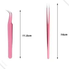 Kit Par De Pinças Alongamento De CĂlios Fio A Fio Vetus Foto mini 4