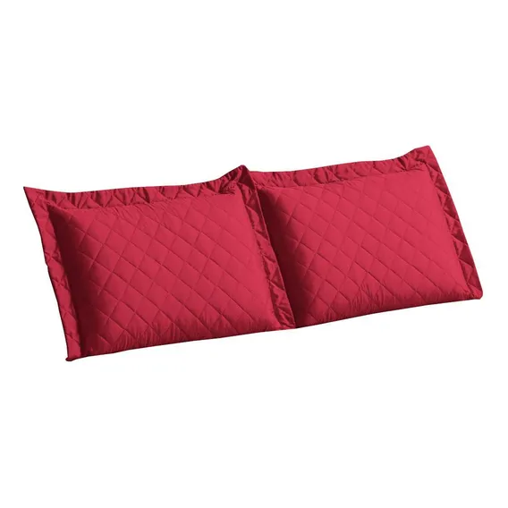 Kit Par Fronhas Matelada Para Travesseiro Proteção Vermelho Foto 1