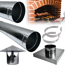 Kit Para Churrasqueira Chaminé Preto contiene 6 piezas Foto mini 1