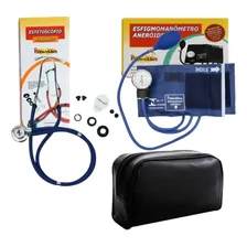 Kit Para Enfermagem Com Aparelho De Pressão Premium Cor Azul Foto mini  2