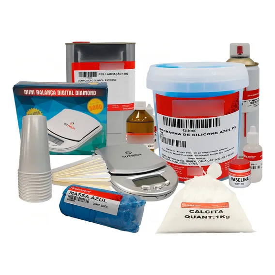 Kit Para Fabricação de Moldes e Peças em Resinas Redelease Foto 1