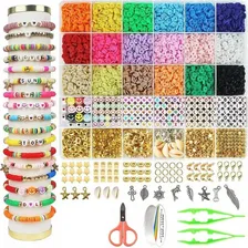 Kit para Fazer Pulseiras com Contas de Argila 4600 Contas 500 Kits de Adornos Foto mini  2