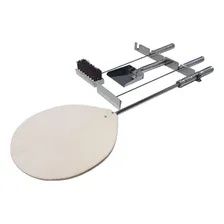Kit Para Forno A Lenha Pá Madeira Kit Limpeza 40cm Foto mini 2