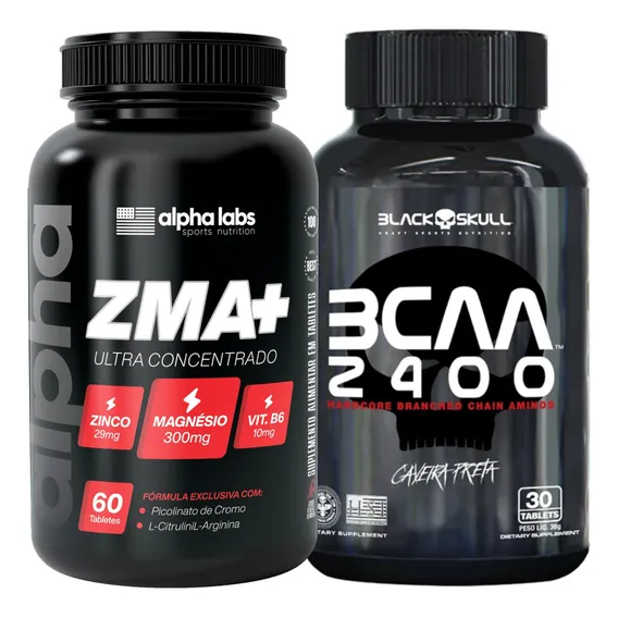 Kit Para Ganho De Peso E Ganho De Massa Musucular Sabor Sem Sabor Black Skull Foto 1