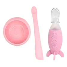 Kit Para Introdução Alimentar Rosa - Marcus & Marcus Foto  mini 1