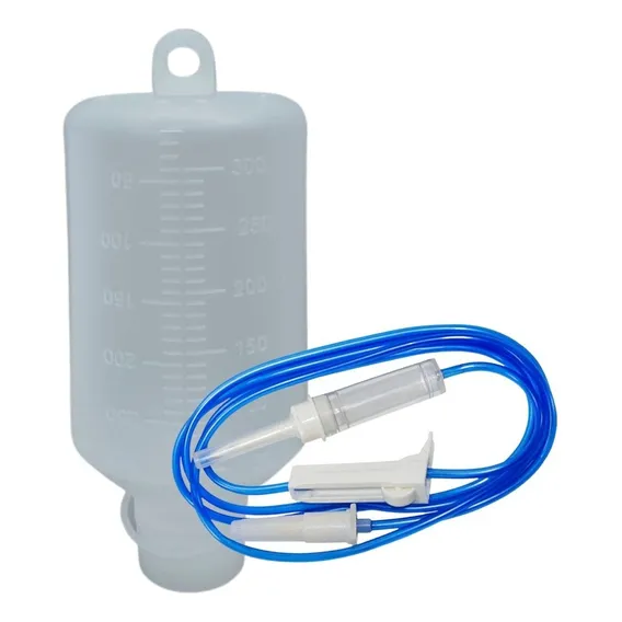 Kit Para Nutrição Enteral Frasco 300ml + Equipo - 25un Foto 1
