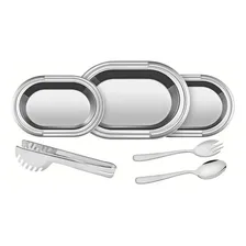 Kit Para Servir Em Aço Inox Ciclo Com 6 Peças Tramontina Foto  mini 1