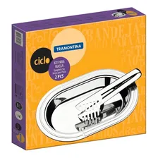 Kit Para Servir Massas Tramontina Ciclo Inox 2 Peças Foto mini 2