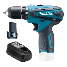 Kit Parafusadeira E Furadeira Df330dz Makita E Bateria Bl10 Cor Azul Foto  mini 1