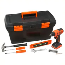 Kit Parafusadeira/furadeira 12v C/18 Acessórios Black+decker Foto  mini 1