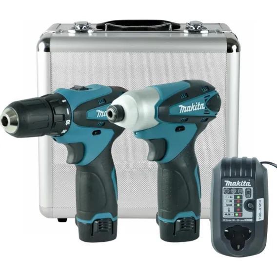 Kit Parafusadeira Furadeira 2 Bat. Bivolt 12v Lct204 Makita Foto 1