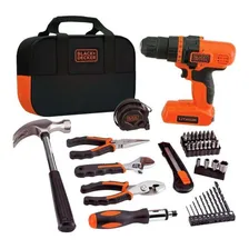 Kit Parafusadeira Sem Fio 8V Black Decker, Modelo LDX172PK, Bolsa com 54 Acessórios, Carregador Bivolt Foto  mini 1