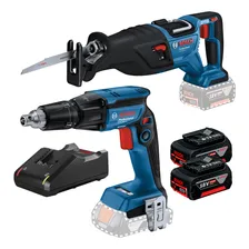 Kit Parafusadeira Serra Sabre Bosch 18v Bivolt Combo Foto  mini 1