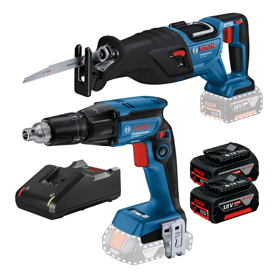 Kit Parafusadeira Serra Sabre Bosch 18v Bivolt Combo Foto 1