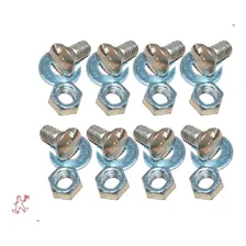Kit Parafuso Cromado P/ 2 Parachoque Fusca 80/87 8pcs Porca Foto  mini 1