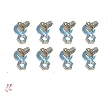 Kit Parafuso Cromado P/ 2 Parachoque Fusca 80/87 8pcs Porca Foto mini  2