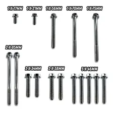 Kit Parafuso Tampa Motor Cromado 16 Pcs C100 Biz 2013 E/d Gm Foto mini 2