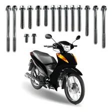 Kit Parafuso Tampa Motor Cromado 16 Pcs C100 Biz 2013 E/d Gm Foto mini 1