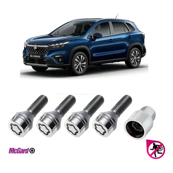 Kit Parafuso Trava Antifurto Roda Suzuki S-cross Original Foto 1