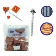 Kit Parafuso Vedação E Fixação De Telha Colonial 9cm 20un Foto mini  3