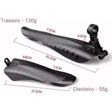 Kit Paralama Bike Mtb Enduro Dh Bicicleta Aro 20 Até 29 Par Cor Preto Foto mini 3