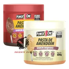Kit Pasta De Amendoim Beijinho E Brigadeiro 500g Power1one Foto mini  3