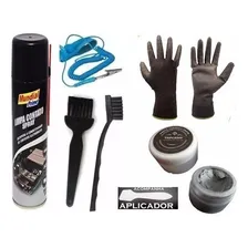 Kit Pasta Termica Prata Pincel Escova Pulseira Limpa Contato Foto mini 1