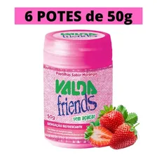 Kit Pastilha Valda Friends Morango Mentolado 6 Potes De 50g Foto mini 2