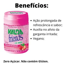 Kit Pastilha Valda Friends Morango Mentolado 6 Potes De 50g Foto mini 4