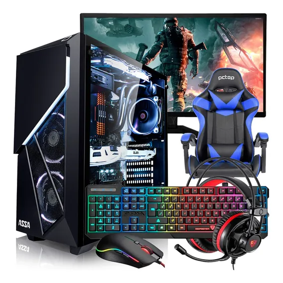 Kit Pc Gamer Completo Pc Game Ryzen Ssd + Cadeira Gamer Foto 1