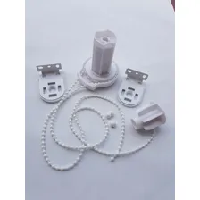 Kit peças Para Cortina Persiana Rolo Tubo 38mm Corrente 5 Mt Cor Branco Foto mini 3