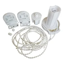 Kit peças Para Cortina Persiana Rolo Tubo 38mm Corrente 5 Mt Cor Branco Foto mini 1
