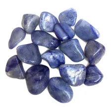 Kit Pedra Quartzo Azul Natural Conjunto Cristais Mix 100g Foto  mini 1