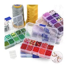 Kit Pedrarias Caixa Miçangas Creme 13 - 100% Plástico Foto mini  2