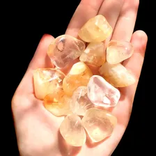 Kit Pedras De Citrino Cristal Prosperidade Energia Amarelo Foto mini 2