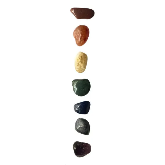 Kit Pedras Dos 7 Chakras Semi Preciosas Sete Chacras Foto 1