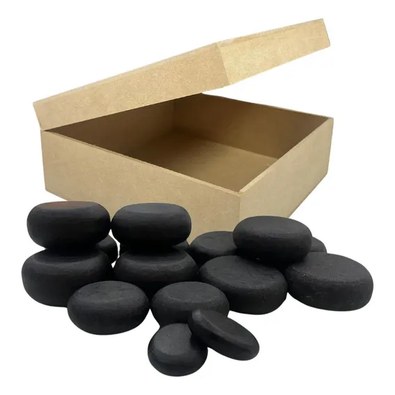 Kit Pedras Massagem Relaxante Pedras Quentes 12 Unidades Foto 1