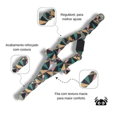 Kit Peitoral E Guia Para Cachorro De Médio Porte Cor Abstrata Foto mini 2