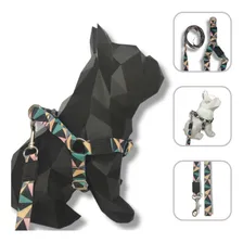 Kit Peitoral E Guia Para Cachorro De Médio Porte Cor Abstrata Foto mini 1
