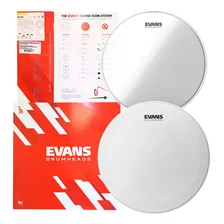 Kit Pele 14 Caixa Evans Hd Dry Porosa B14Hdd Resposta Snare 300 S14h30 Foto  mini 1