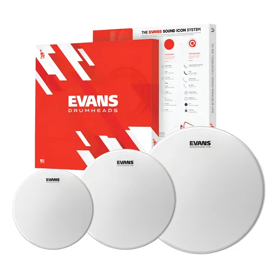 Kit Pele Evans Uv2 Tom 10 12 16 Porosa Rock Pack Foto 1