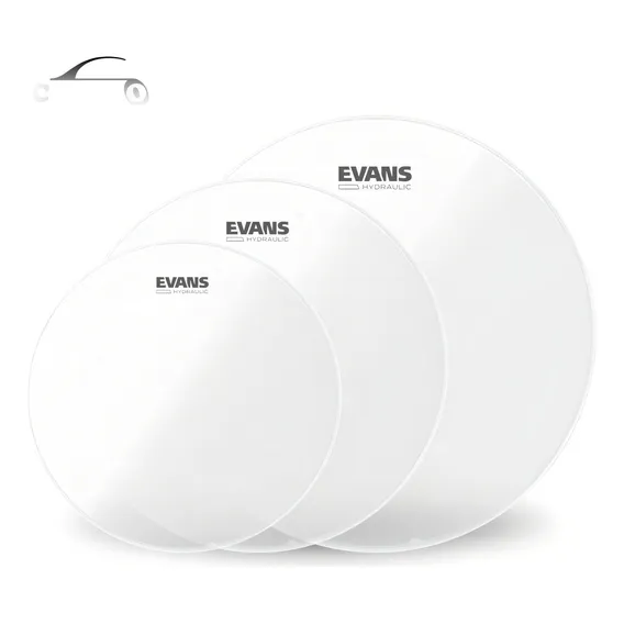 Kit Peles Tom Surdo 12-13-16 Hidraulica Transparente Evans Foto 1