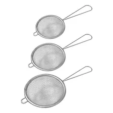 Kit Peneira Em Inox Com 3 Peças Foto mini  2