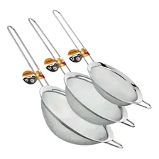 Kit Peneiras Em Aço Inox 12, 14 E 16cm - Origina Line Foto mini 1