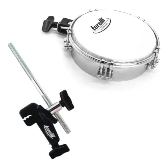 Kit Percussão Torelli Tamborim Tt 409 + Multi Clamp Ta 410 Foto 1